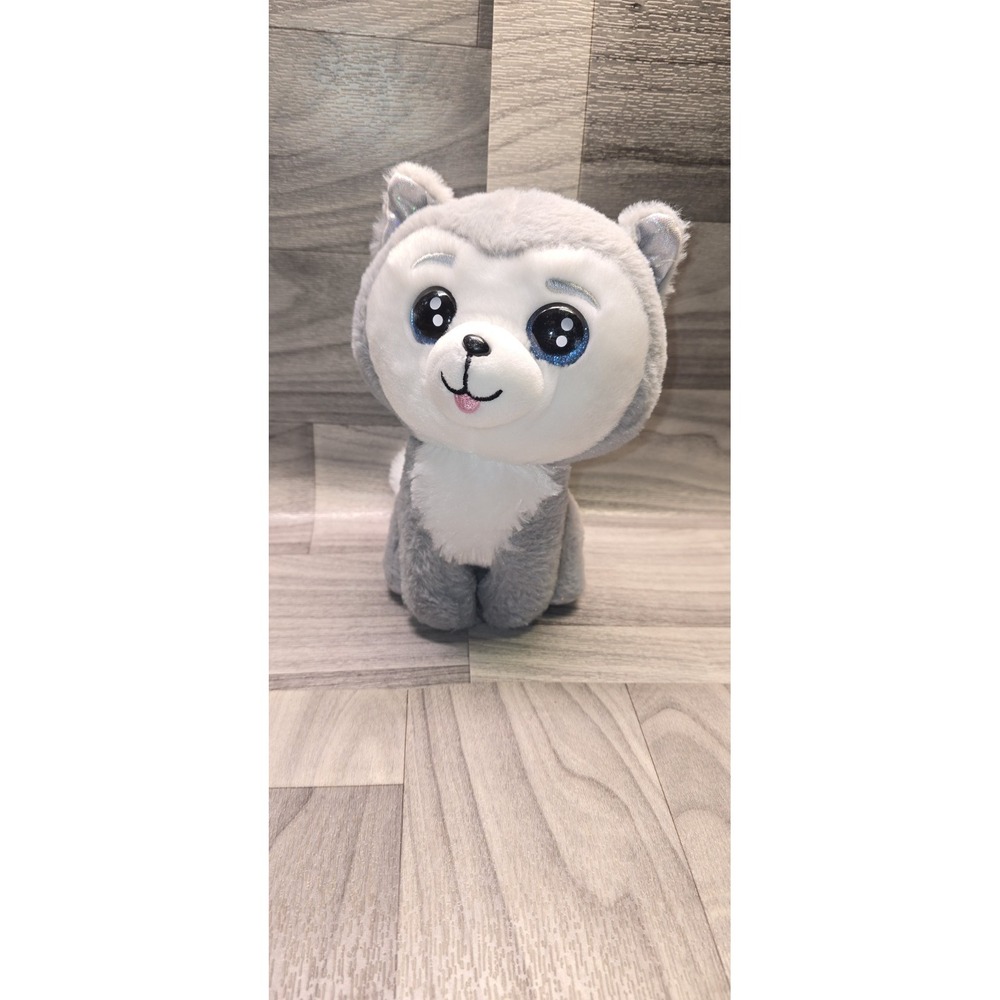 RUSS CUTE SOFT ASPEN HUSKY DOG 9" Plush STUFFED ANIMAL Toy